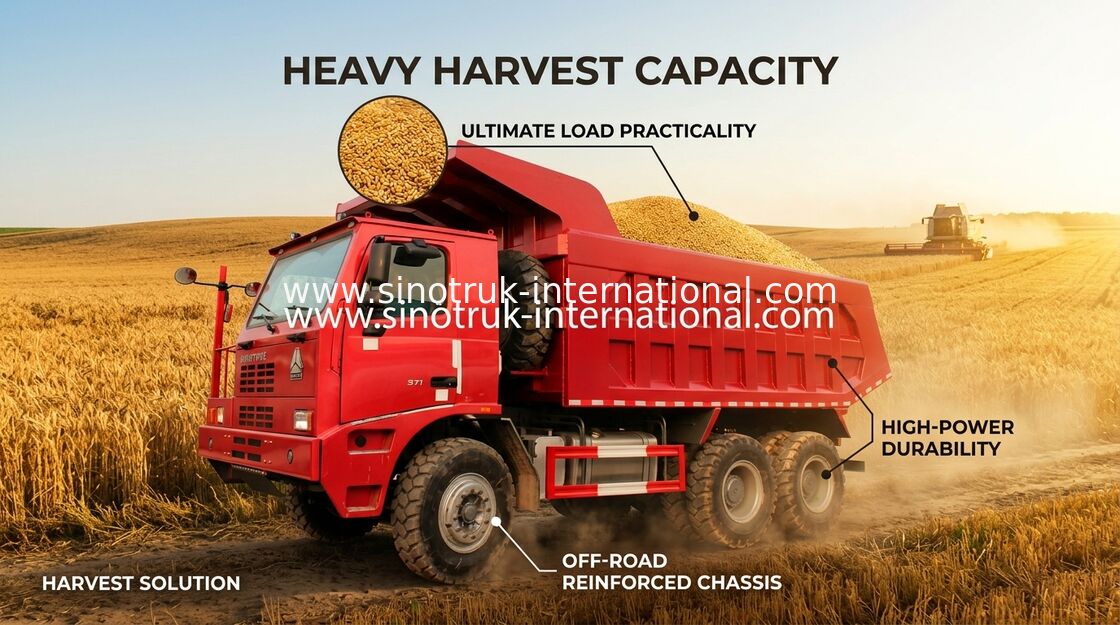 70 Penambangan Dump Truck, Euro 2 SINOTRUK HOWO 6x4 Dump Truck