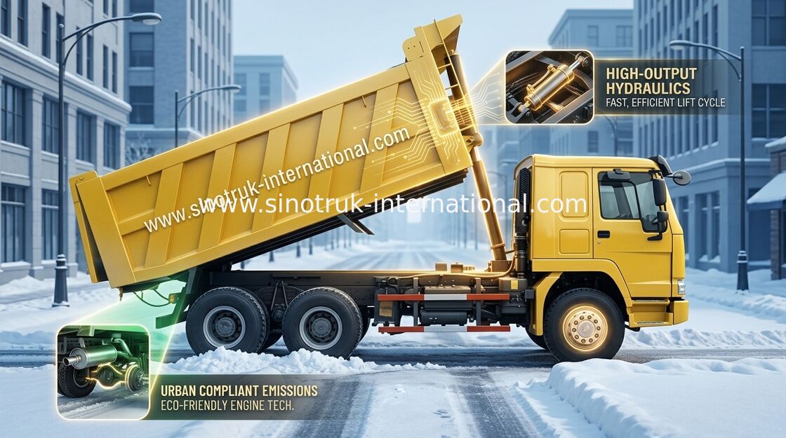 Tipper Dump Truck SINOTRUK HOWO 6X4 LHD 371HP 25tons 10-25CBM ZZ3257N3847A