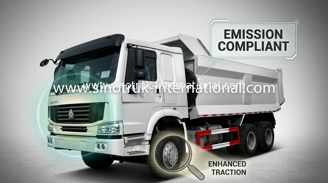 Tipper Dump Truck SINOTRUK HOWO 10 roda 10-25cubic meter load 25-40tons barang