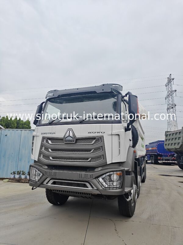 Truk Jungkit HOWO 8X4 380HP NX dengan Penutup Terpal RHD