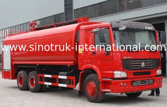 6X4 LHD Tanker Fire Truck / Fire Department Ladder Truck / Industrial Fire Trucks
