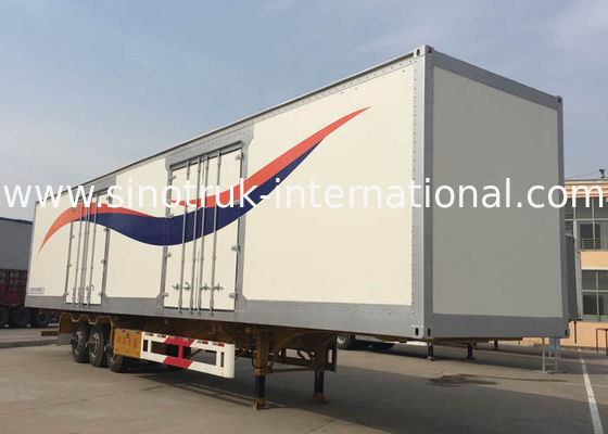 40 Feet Container Flatbed Semi Trailer Truck 2 Or 3 Axles 30-60 Tons 13m