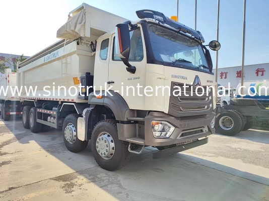 ZZ3317V386JB1R Kekuatan kuda tinggi Konsumsi bahan bakar rendah 380HP White U-type HOWO Tipper Truck