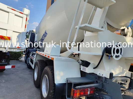 HOWO RHD 6*4 12CBM White Mixer Truck High Horsepower 380HP Efisiensi Tinggi Tangki Campuran Italia