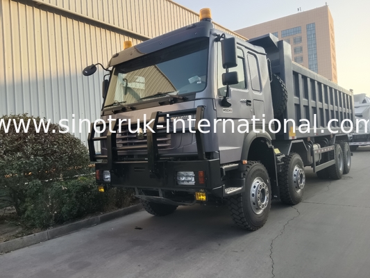 Truk Tipper Sinotruk Hohan 400hp 10 Roda Lhd 40 Ton 20-30cbm ZZ3317N356JB1 abu-abu
