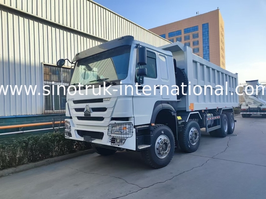 Kapasitas besar 27 Meter Kubik 4 Axle Dump Truck 400 Kekuatan Kuda Untuk Operasi Efisien