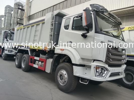 30-40 Ton RHD 10 Roda Truk Tipper SINOTRUK Haohan Untuk Konstruksi Putih