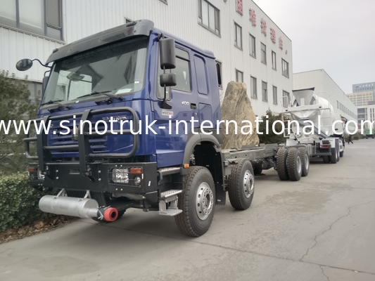 SINOTRUK HOWO Tank Oil Truck Chassis 400HP 8X4 LHD 50 Ton 40CBM