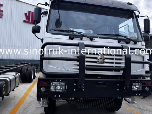 Truk Kargo Sinotruk HOWO 8X4 400hp 12 Roda Kabin Wajah Hantu