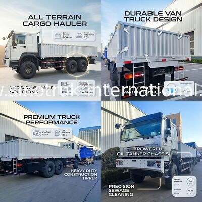 Bebaskan kekuatan dan fleksibilitas semua Menaklukkan Putih HOWO 6x6 400HP Off - Road Cargo Truck