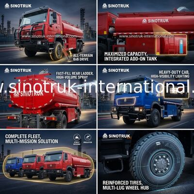 SINOTRUK HOWO Truk Tangki Minyak 290 HP Kapasitas 10 CBM dan Sasis Tugas Berat
