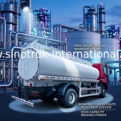 SINOTRUK HOHAN New HOWO Oil Truck Fuel Tank 4x2 Lhd Euro2 White and Red