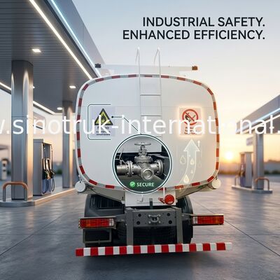 SINOTRUK HOWO Red Oil Tank Truck 400HP 8×4 12 Roda Kapasitas Tinggi