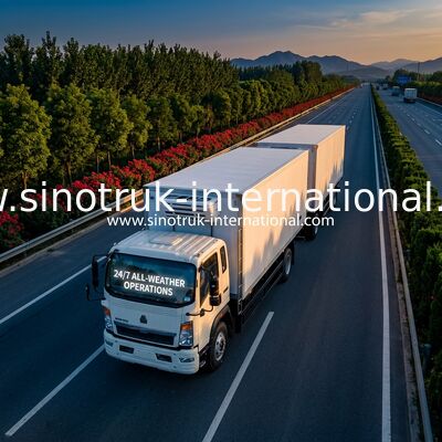SINOTRUK HOWO 4×2 5-10 Ton Truk Pendingin 140HP RHD