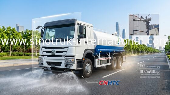 HOWO 6*4 Penggerak 400HP 18m³ Truk Penyiram Air Rekayasa Skala Besar (Truk Air/Penyiram Air, Cocok untuk Penekanan Debu Jalan dan Irigasi)