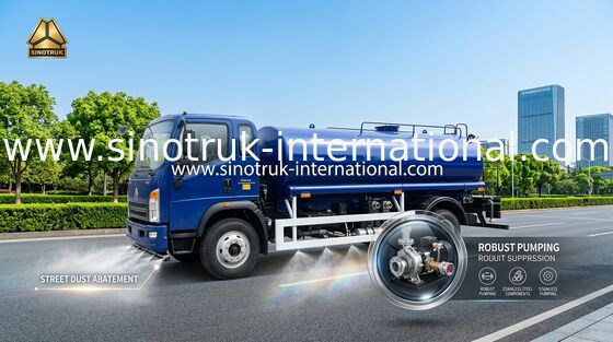 Truk Tangki Air HOWO 4x2 dengan Tenaga 140HP & Kapasitas 10CBM – Lincah & Efisien