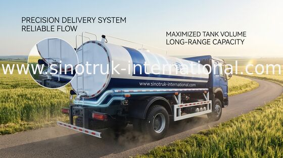 HOWO SINOTRUK Tangki air truk 300HP Tangki transportasi