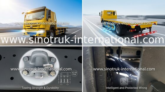 SINOTRUK HOWO ZZ1257S4641W 371HP Truk Kargo Tempat Tidur Datar