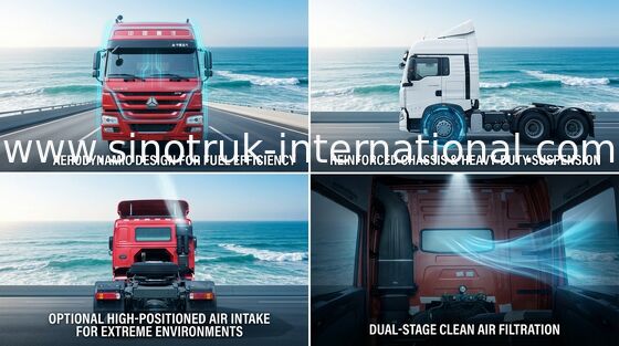 Truk Traktor SINOTRUK HOWO LHD 4X2 Euro2 380HP ZZ4187S3511V