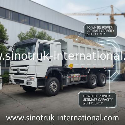 HOWO 371HP 6×4 Pengemudi Kiri Truk Dump Mid-Rise