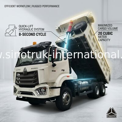 Konstruksi Howo 6x4 Tipper Dump Truck RHD Drive