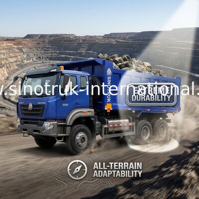 Sinotruk Howo Tipper Dump Truck Nx 6 × 4 Rhd 10 Roda H77L Kabin Euro 2