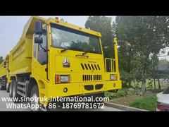 Truk Dump Tambang Sinotruk dengan Mesin 430HP Model Penggerak 6x4 dan Kotak Kargo Tebal Bawah 16mm