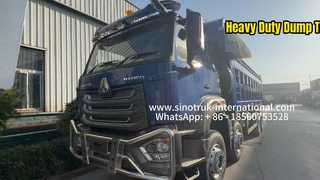 Sinotruk HOHAN Dump Truck 8x4 Pembangkit Tenaga Listrik