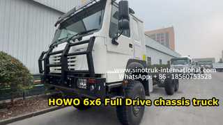 SINOTRUK HOWO 6x6 Sasis Truk Kargo Full Drive Kuat & Efisien