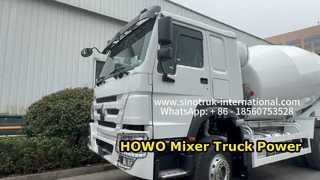 HOWO 371HP Mixer Truck Pengiriman Beton Tugas Berat